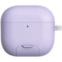 Obal s výklopným stojánkem a karabinou pro AirPods 4 / 5 - fialový