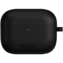 Obal s výklopným stojánkem a karabinou pro AirPods Pro 3 - černý