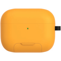 Obal s výklopným stojánkem a karabinou pro AirPods Pro 3 - žlutý
