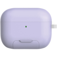 Obal s výklopným stojánkem a karabinou pro AirPods Pro 3 - fialový