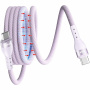 ENKAY magnetický opletený nabíjecí a datový kabel - USB-C na USB-C - 1 m - fialový