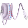 ENKAY magnetický opletený nabíjecí a datový kabel - USB-C na USB-C - 2 m - fialový