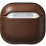Nomad Modern Leather kožený obal pro AirPods 4 / 5 - tmavě hnědý