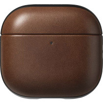 Nomad Modern Leather kožený obal pro AirPods 4 / 5 - tmavě hnědý