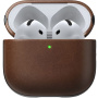 Nomad Modern Leather kožený obal pro AirPods 4 / 5 - tmavě hnědý