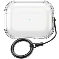 Transparentní obal s karabinou pro AirPods Pro 2 - čirý
