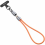 DUX DUCIS 2v1 silikonový nabíjecí a datový kabel a poutko - USB-C na USB-C - 30 cm - oranžový