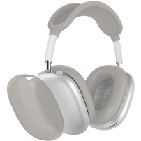 4v1 průsvitný silikonový obal pro AirPods Max 1 / 2 - šedý
