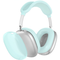 4v1 průsvitný silikonový obal pro AirPods Max 1 / 2 - modrý