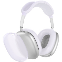 4v1 průsvitný silikonový obal pro AirPods Max 1 / 2 - fialový