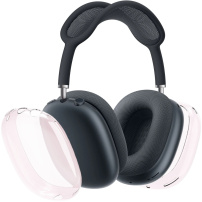 AhaStyle transparentní kryty sluchátek pro AirPods Max 1 / 2 - růžové