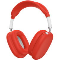 AhaStyle 4v1 silikonový obal pro AirPods Max 1 / 2 - červený