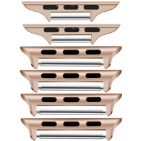 Sada náhradních kovových přezek se 3 šířkami pro Apple Watch 42mm / 41mm / 40mm / 38mm - 3 ks - růžovozlatá