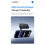 ESSAGER ES-CD48 GaN ultratenký rychlonabíjecí adaptér s porty USB-C / USB-A - 65W - černý