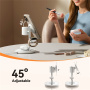 JOYROOM JR-W23 Qi2 3v1 magnetický bezdrátový stojánek s lampou pro iPhone / Apple Watch / AirPods - 15W - bílý