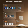 JOYROOM JR-W23 Qi2 3v1 magnetický bezdrátový stojánek s lampou pro iPhone / Apple Watch / AirPods - 15W - bílý