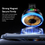 ESSAGER ES-T13 magnetický držák do auta do ventilační mřížky s bezdrátovým nabíjením pro iPhone - černý