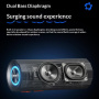 WEKOME WD-12 bezdrátový Bluetooth reproduktor s podsvícením - černý