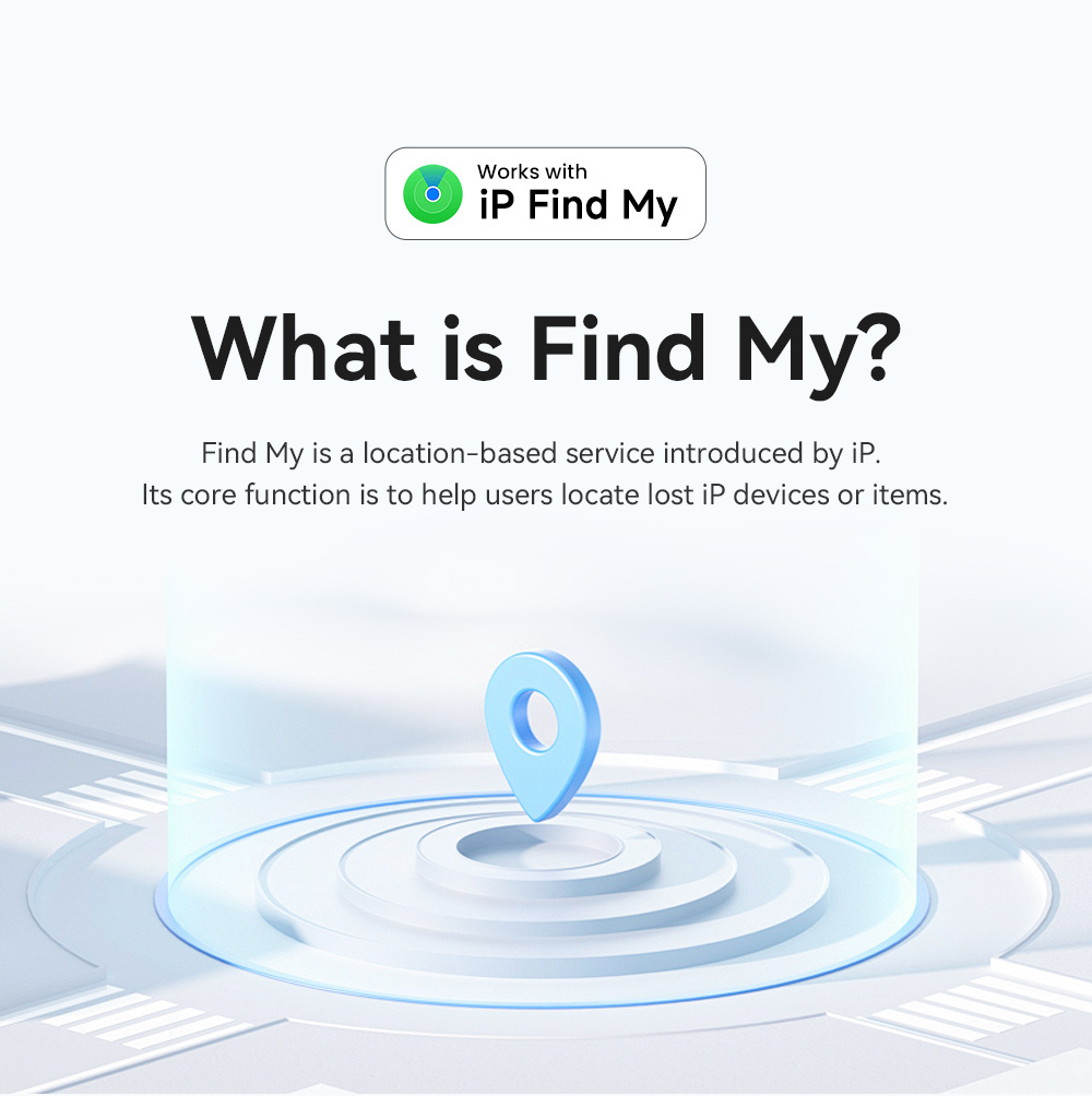 ESSAGER WWQ smart lokátor s podporou Find My - modrý