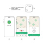 UGREEN CM816 smart lokátor s podporou Find My - růžový