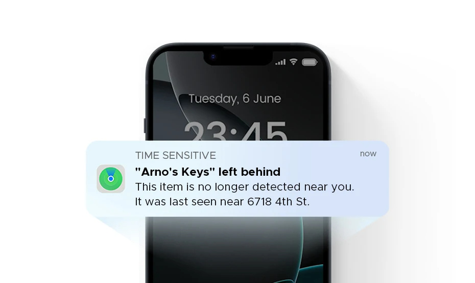 UGREEN CM816 smart lokátor s podporou Find My - světle modrý