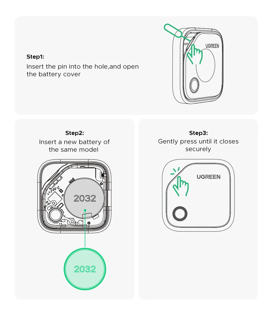 UGREEN CM816 smart lokátor s podporou Find My - starorůžový