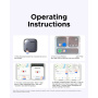 UGREEN CM919 smart lokátor s podporou Find My - tmavě šedý