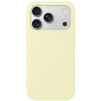 Silikonový kryt s MagSafe pro iPhone 17 Pro - světle žlutý