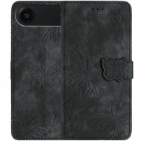 Flipové pouzdro se vzorem motýlů pro iPhone Air - tmavě šedé