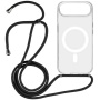 Transparentní kryt se šňůrkou a MagSafe pro iPhone Air - černý