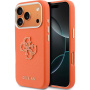 Guess Resin Logo kryt pro iPhone 17 Pro Max - oranžový