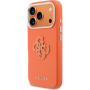 Guess Resin Logo kryt pro iPhone 17 Pro Max - oranžový