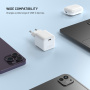 FIXED Mini GaN sada adaptéru s portem USB-C a kabelu USB-C na USB-C - 65W - 2 m - bílá