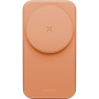 ENERGEA MagTrio 2 3v1 skládací magnetický bezdrátový stojánek pro iPhone / Apple Watch / AirPods - 25W - oranžový