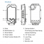 Haweel vodotěsné pouzdro do 40m pro iPhone XR - bílé