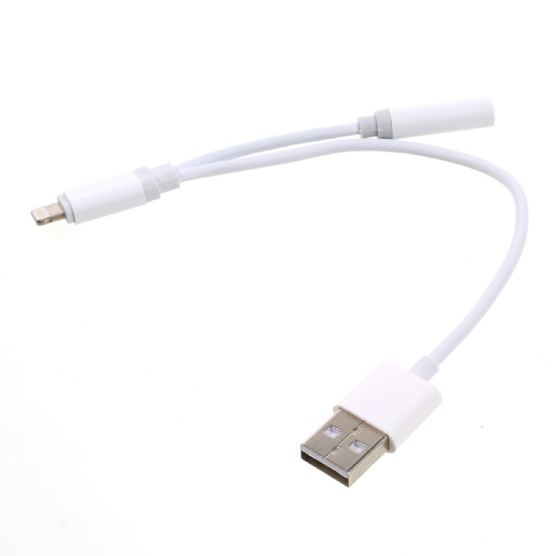 Redukce Lightning na 3,5 mm jack + USB adaptér pro Apple iPhone / iPad