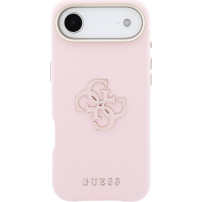 Guess Resin Logo kryt pro iPhone Air - růžový
