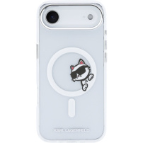 Karl Lagerfeld IML Choupette Peekaboo transparentní kryt s MagSafe pro iPhone Air - čirý