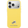 Karl Lagerfeld Karl and Choupette Heads Pins kryt z PU kůže s MagSafe pro iPhone 17 Pro - žlutý