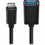BELKIN nabíjecí a datová redukce - USB-A na USB-C - černá