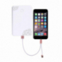 2v1 redukce Lightning na 3,5 mm jack + USB pro Apple iPhone / iPad - růžově zlatá