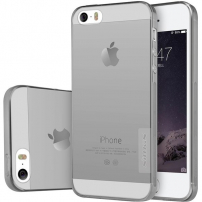 Nillkin Nature průhledný kryt pro Apple iPhone 5 / 5S/ SE (2016) - šedý
