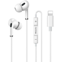 Yesido YH52 sluchátka s konektorem Lightning - bílá