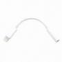 Audio redukce - 3,5 mm jack na Lightning - bílá