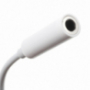 Audio redukce - 3,5 mm jack na Lightning - bílá