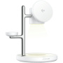 JOYROOM JR-W23 Qi2 3v1 magnetický bezdrátový stojánek s lampou pro iPhone / Apple Watch / AirPods - 15W - bílý