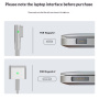 D035 nabíjecí kabel - USB-C na MagSafe 1 (tvar L) pro MacBook - 1,8 m - bílý