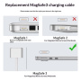 D038 opletený nabíjecí kabel - USB-C na MagSafe 3 pro MacBook - 2 m - béžový