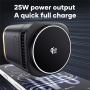 JJT-C53 Qi2 4v1 magnetický bezdrátový stojánek s lampou a USB-C kabelem pro iPhone / Apple Watch / AirPods - 30W - bílý