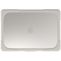 Nárazuvzdorný kryt s vyklápěcími nožičkami pro MacBook Neo (A3404) - béžový